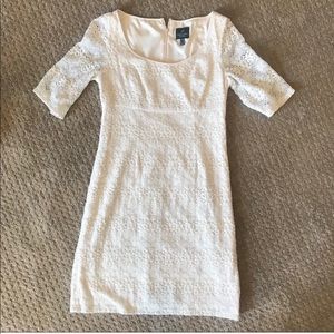 Adrianna Papell White Lace Dress